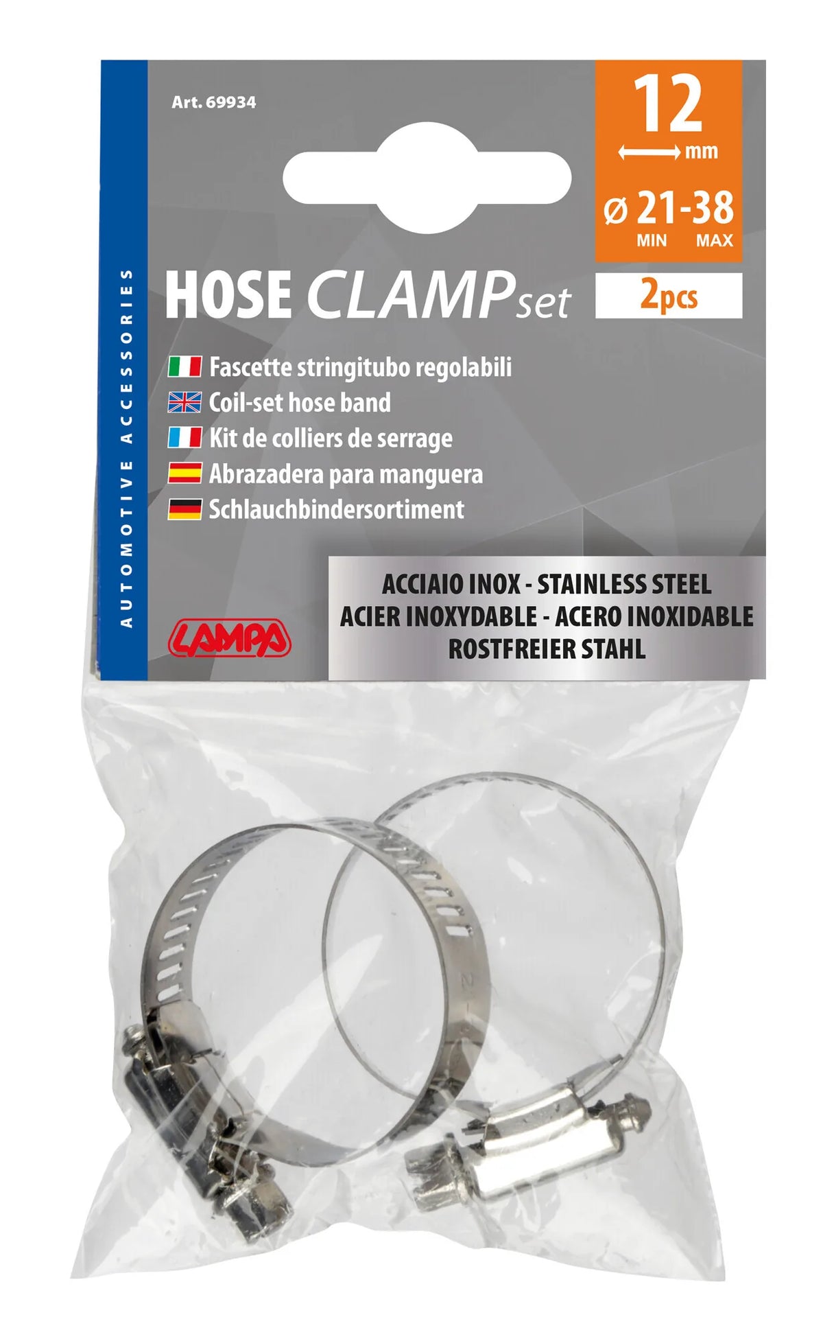 La confezione di Fascette stringitubo in acciaio inox, vista 5