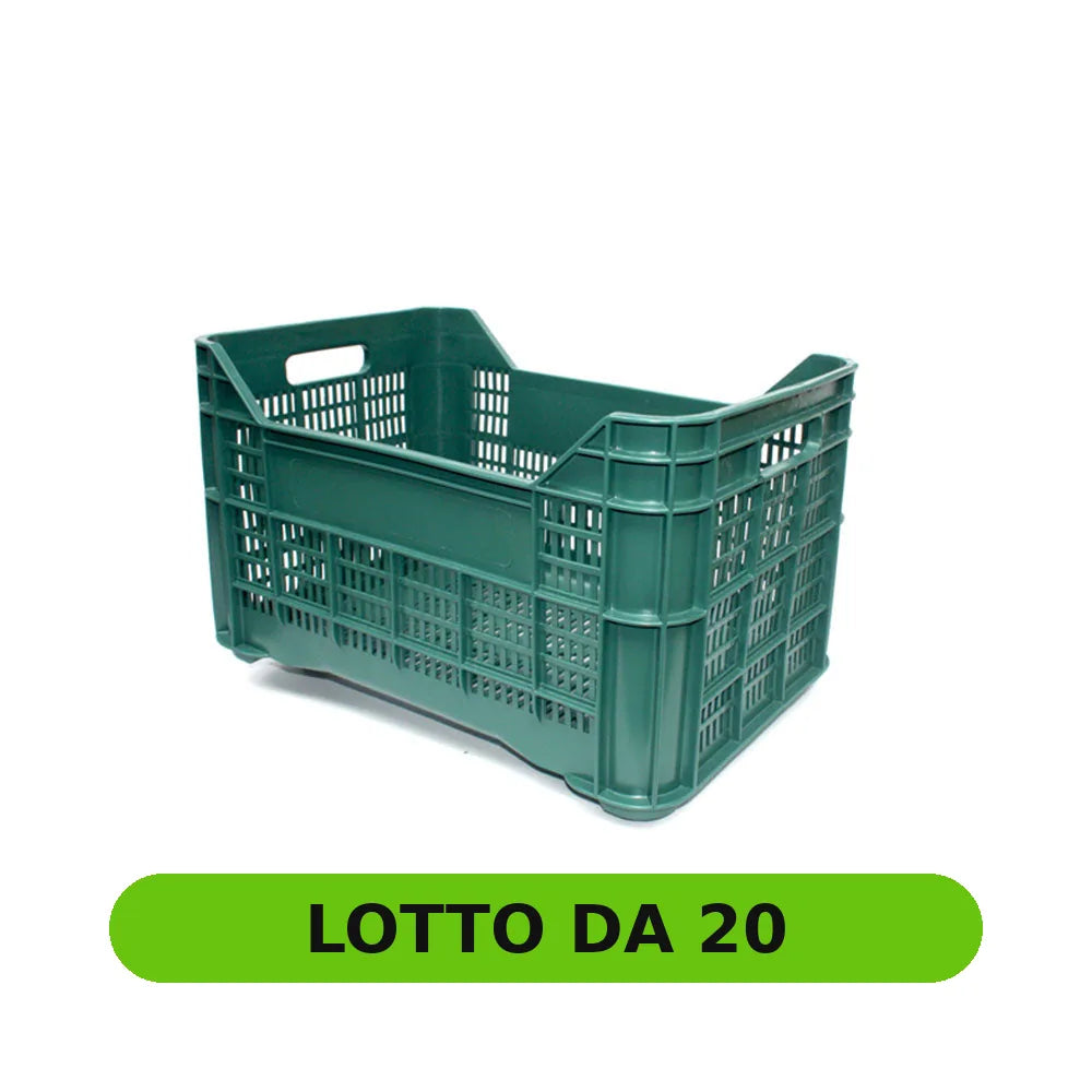 Cassa raccolta olive 40 l, forata e sovrapponibile (pacco da 20 pezzi) - lotto da 20 [pack:20#01]
