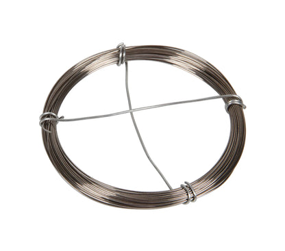 Filo acciaio zincato Ø 0,5 mm x 10 m su fondo bianco