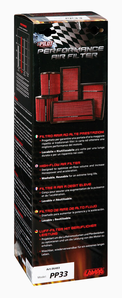 La confezione di Filtro aria Pilot Performance PP33