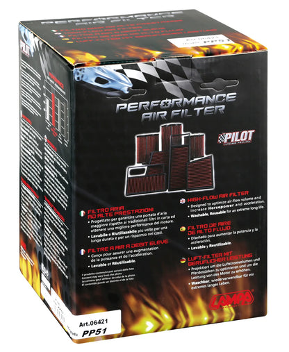 La confezione di Filtro aria Pilot Performance PP51