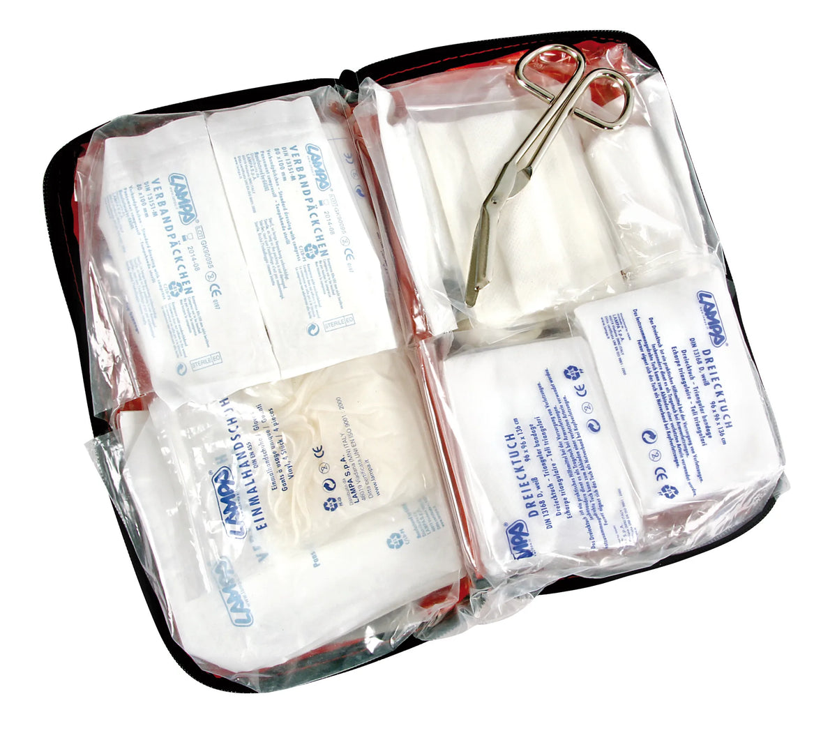 First-Aid kit su fondo bianco, vista 3