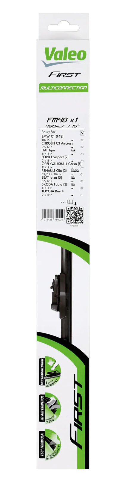 La confezione di First Flat Blades, spazzola tergicristallo, vista 3