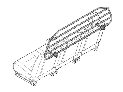 Disegno tecnico quotato di Fit-Kit A, kit di montaggio a poggiatesta, con le misure