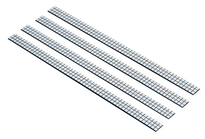 Flex Deco, strisce cromate flessibili, 4 pz su fondo bianco