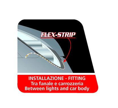 Disegno tecnico quotato di Flex Strip, 12V - 21 Led - 2x50 cm, con le misure, vista 2