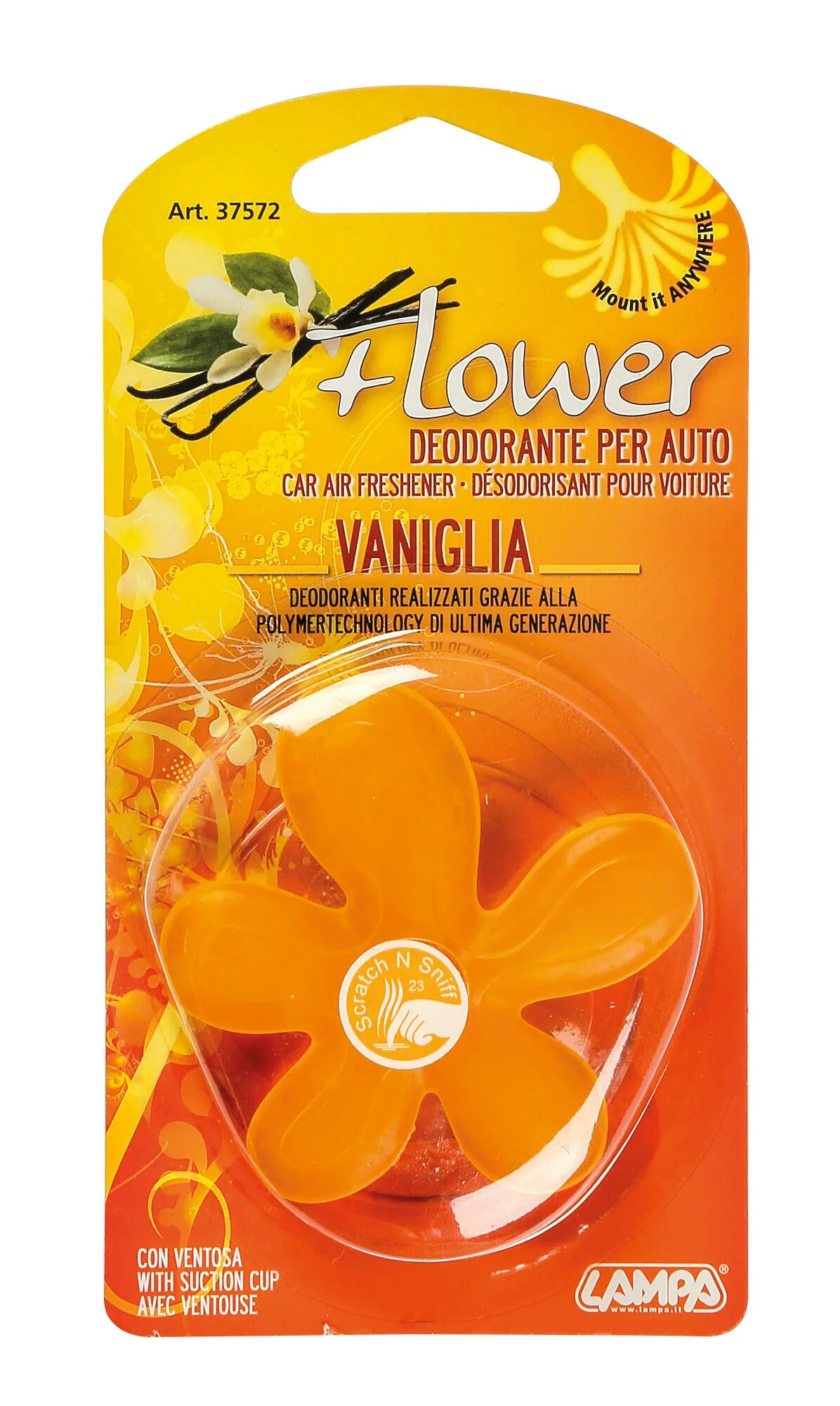 La confezione di Flower, deodorante per abitacolo - Auto nuova