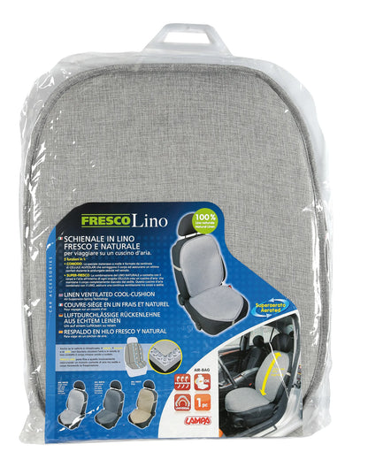La confezione di Fresco Lino, schienale in lino fresco e naturale - Grigio