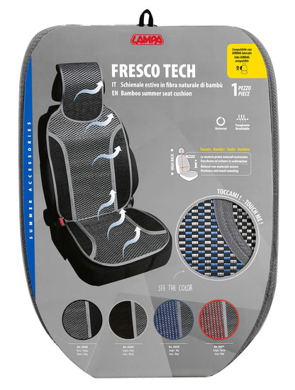 La confezione di Fresco-Tech, schienale estivo in fibra naturale di bambù