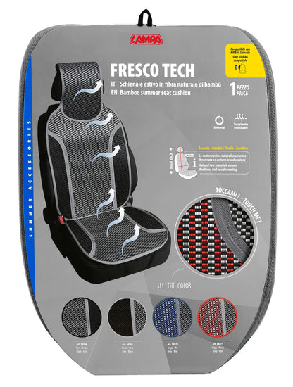 La confezione di Fresco-Tech, schienale estivo in fibra naturale di bambù