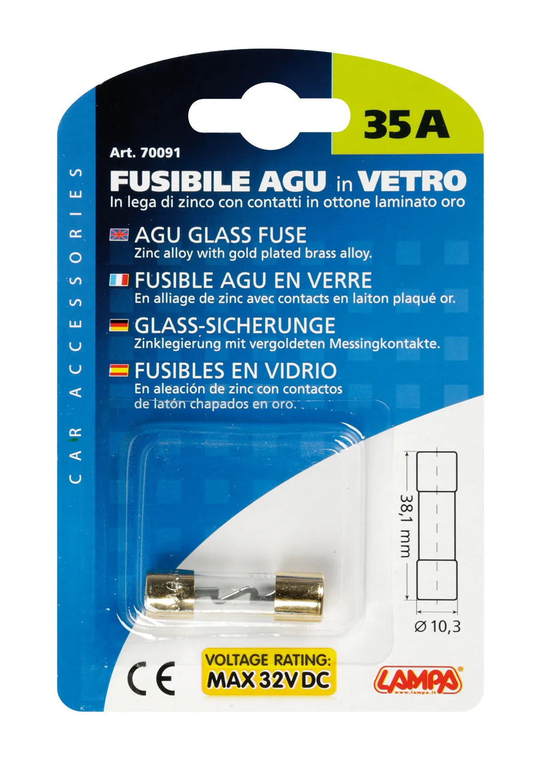 La confezione di Fusibile AGU in vetro, 12/32V, vista 6