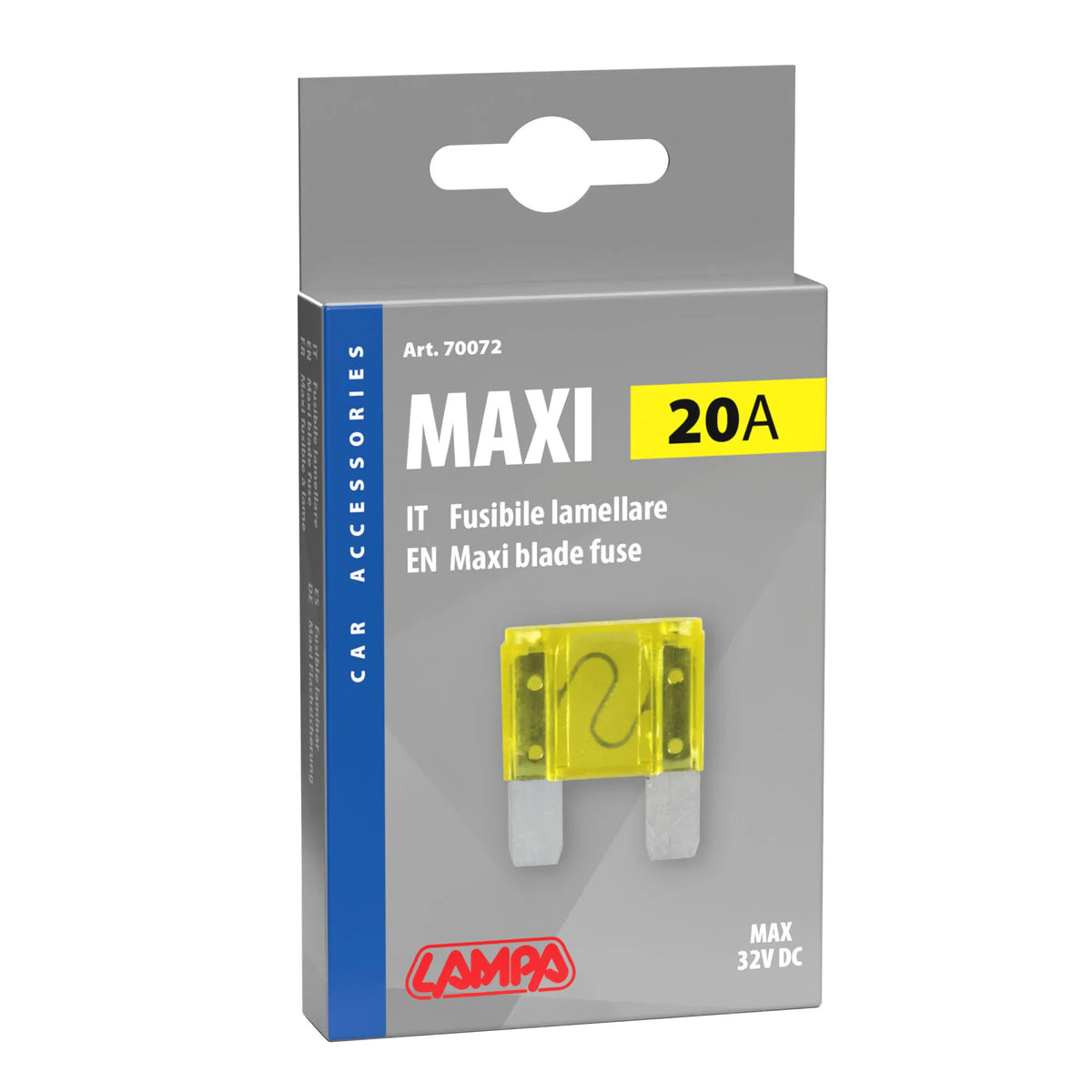 La confezione di Fusibile lamellare Maxi, 12/32V