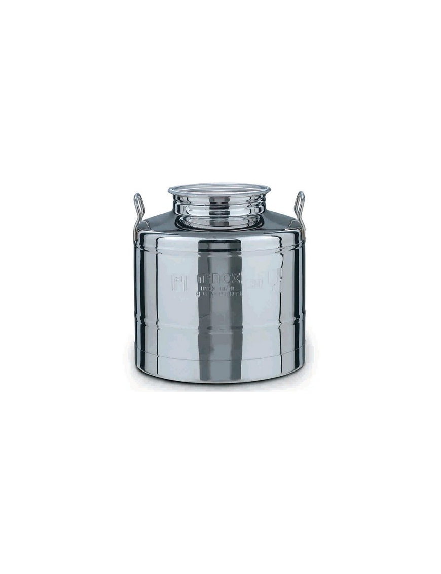 Fusto inox per olio graffato - lt.20 - Ø mm 310x332h