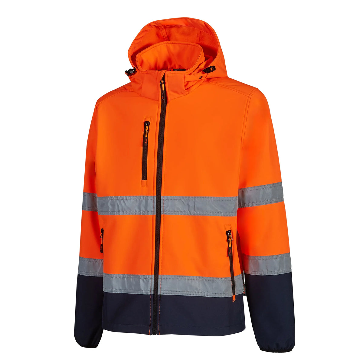 Giacca softshell alta visibilità classe 2 U-Power CURSA Navy/Orange