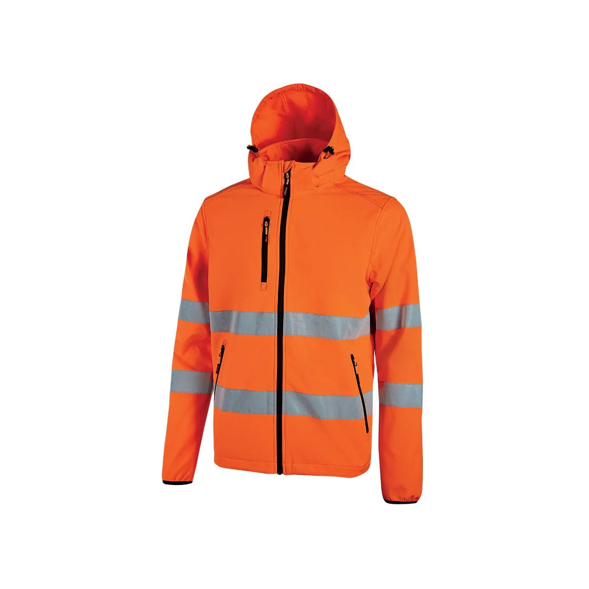 Giacca softshell alta visibilità classe 2 U-Power CURSA Orange Fluo