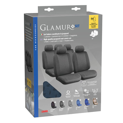 La confezione di Glamur, set fodere coordinate in jacquard