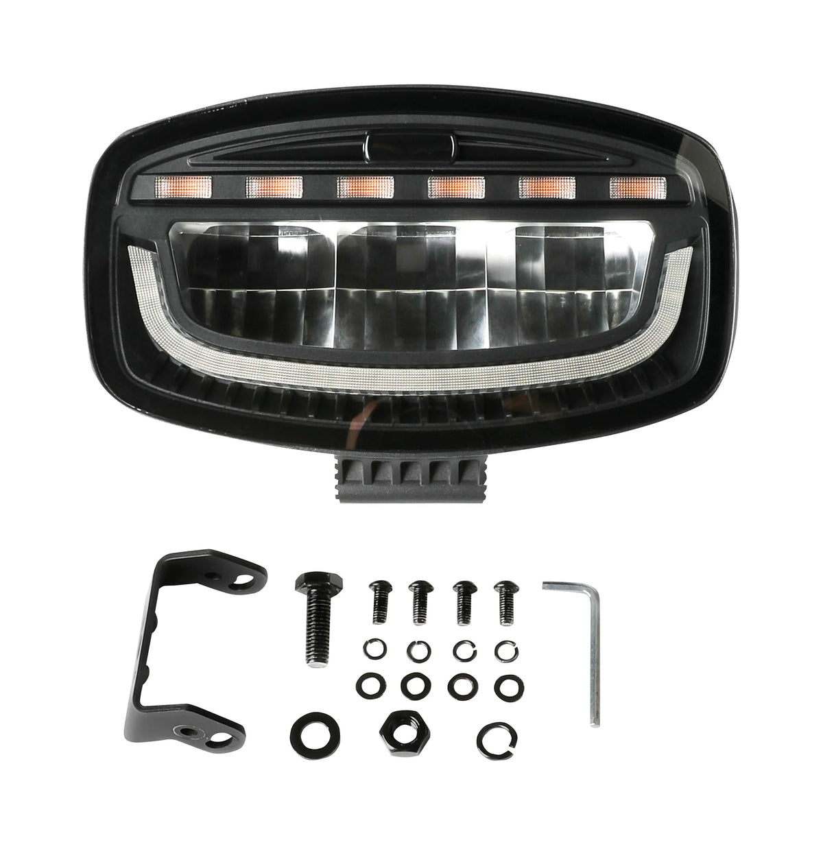 Glare Oval-Pro, faro supplementare multifunzione su fondo bianco, vista 6