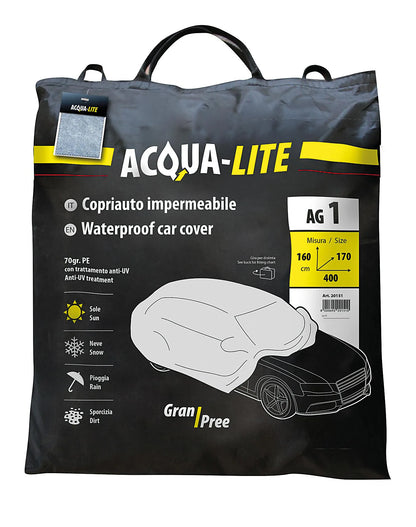 La confezione di Gran-Pree Acqua-Lite, copriauto impermeabile