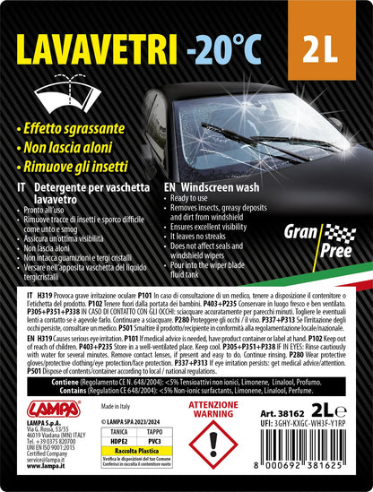 La confezione di Gran-Pree, liquido detergente cristalli (-20°C), vista 3