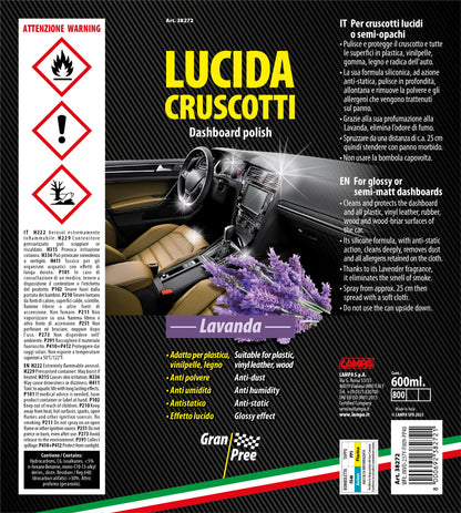 La confezione di Gran Pree, lucida cruscotti - 600 ml, vista 3