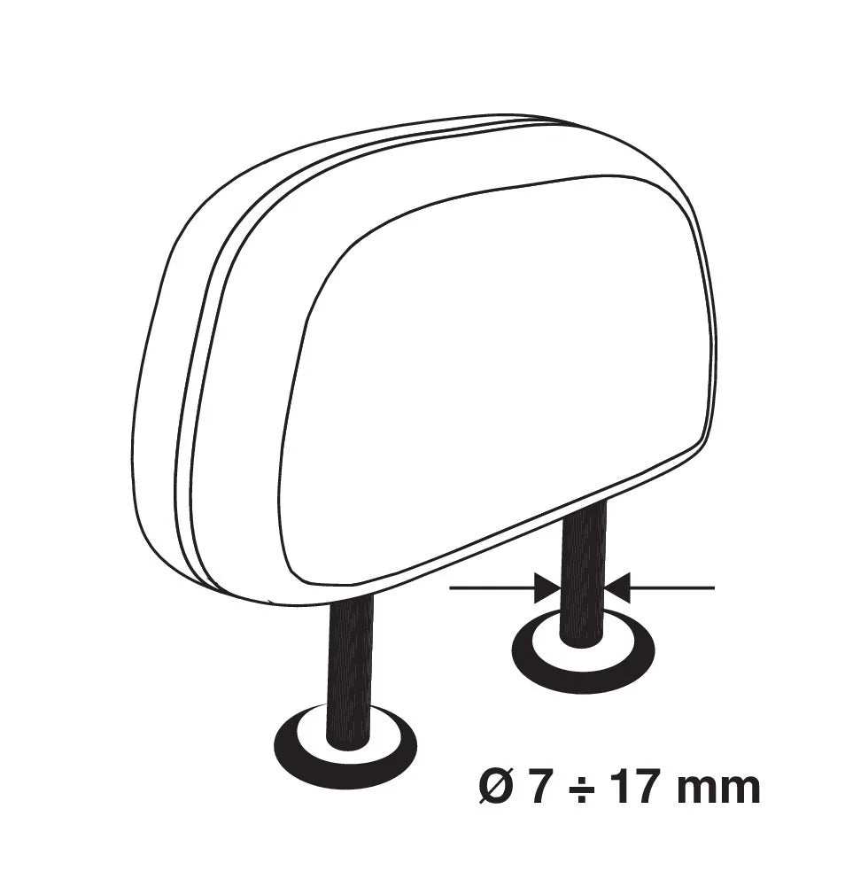 Disegno tecnico quotato di GRG-9 Compact, griglia divisoria telescopica 4 elementi,, con le misure