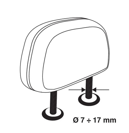 Disegno tecnico quotato di GRG-9 Compact, griglia divisoria telescopica 4 elementi,, con le misure