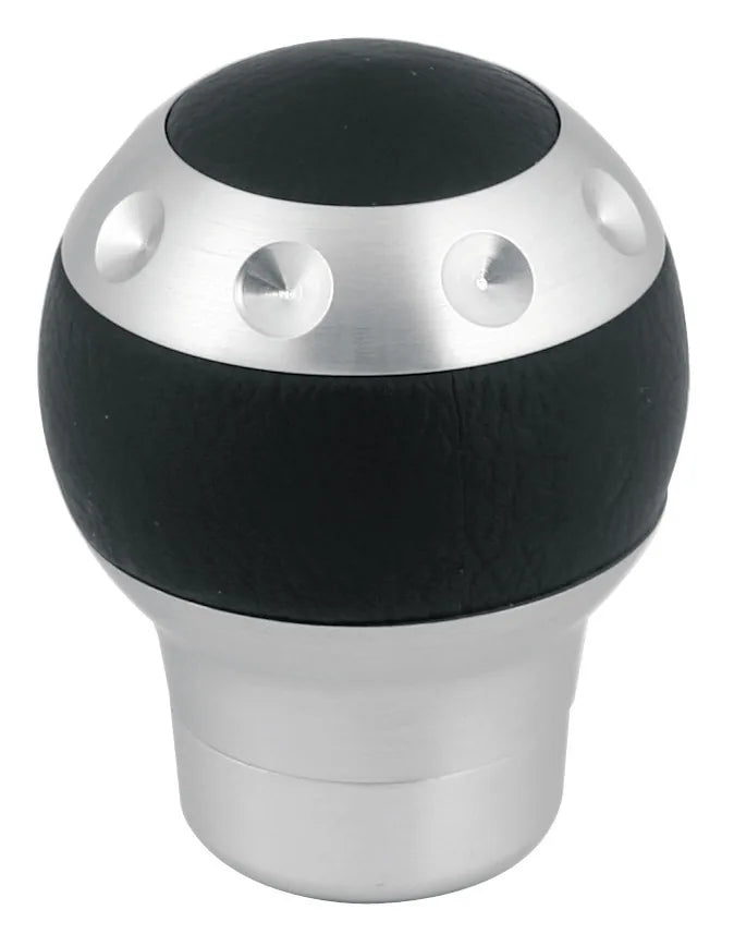 GT-X - Pomello leva cambio — pomello leva cambio in pelle e alluminio spazzolato