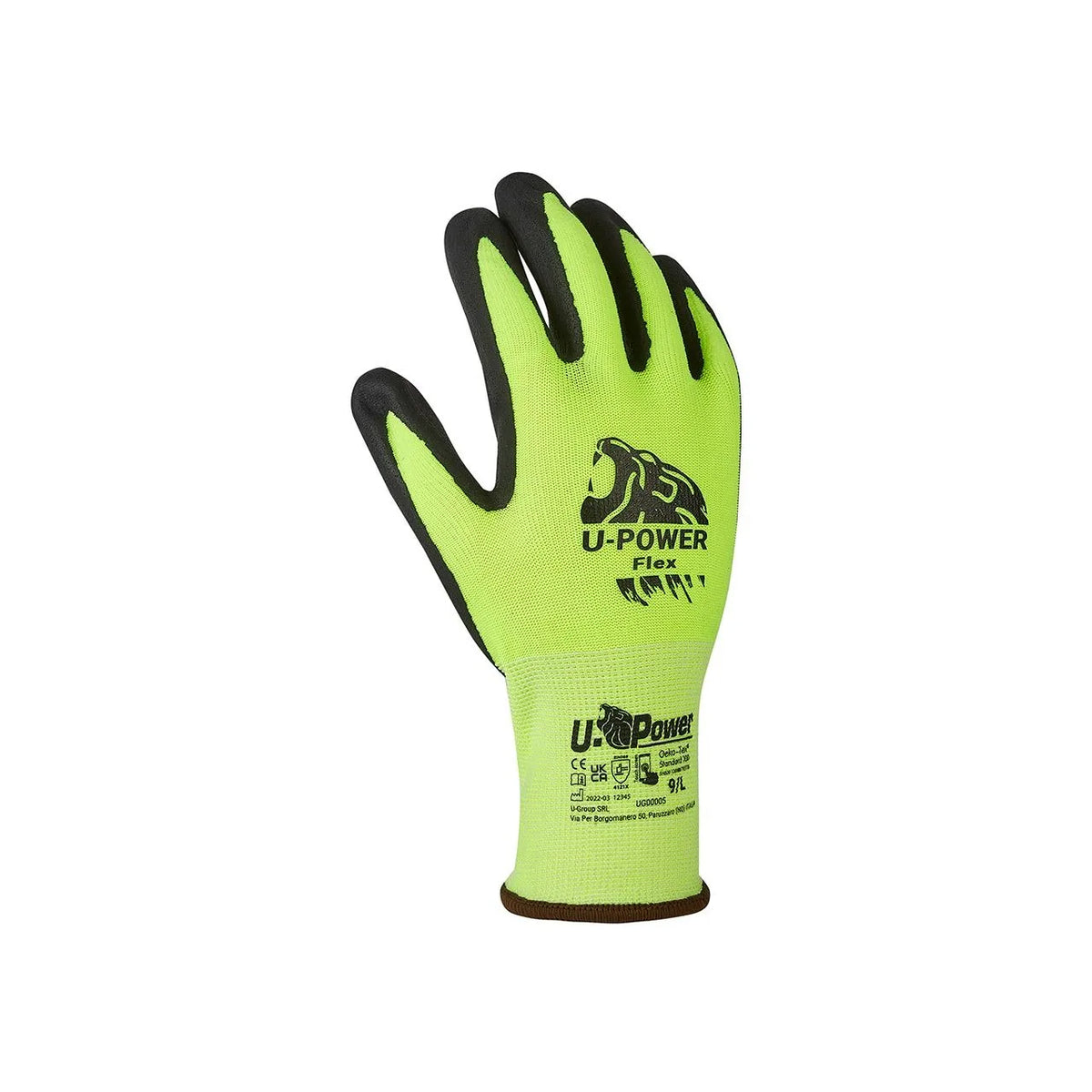 Guanti da lavoro per rischi meccanici U-Power FLEX GIALLO FLUO Giallo Fluo/Black
