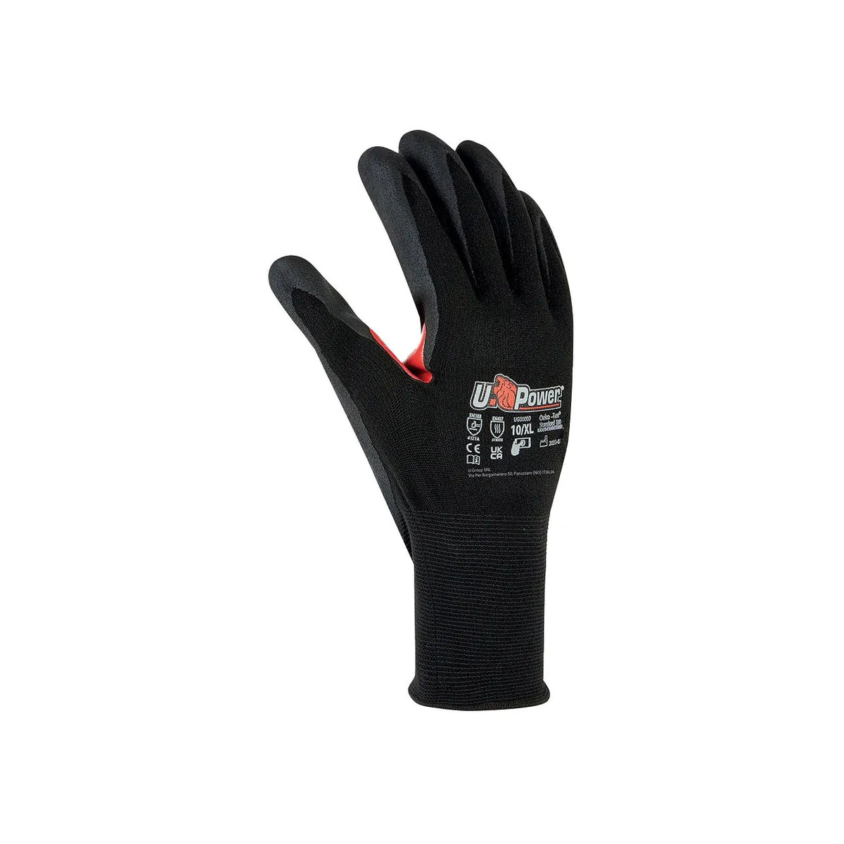Guanti da lavoro per rischi meccanici U-Power FLYNT Red/Black