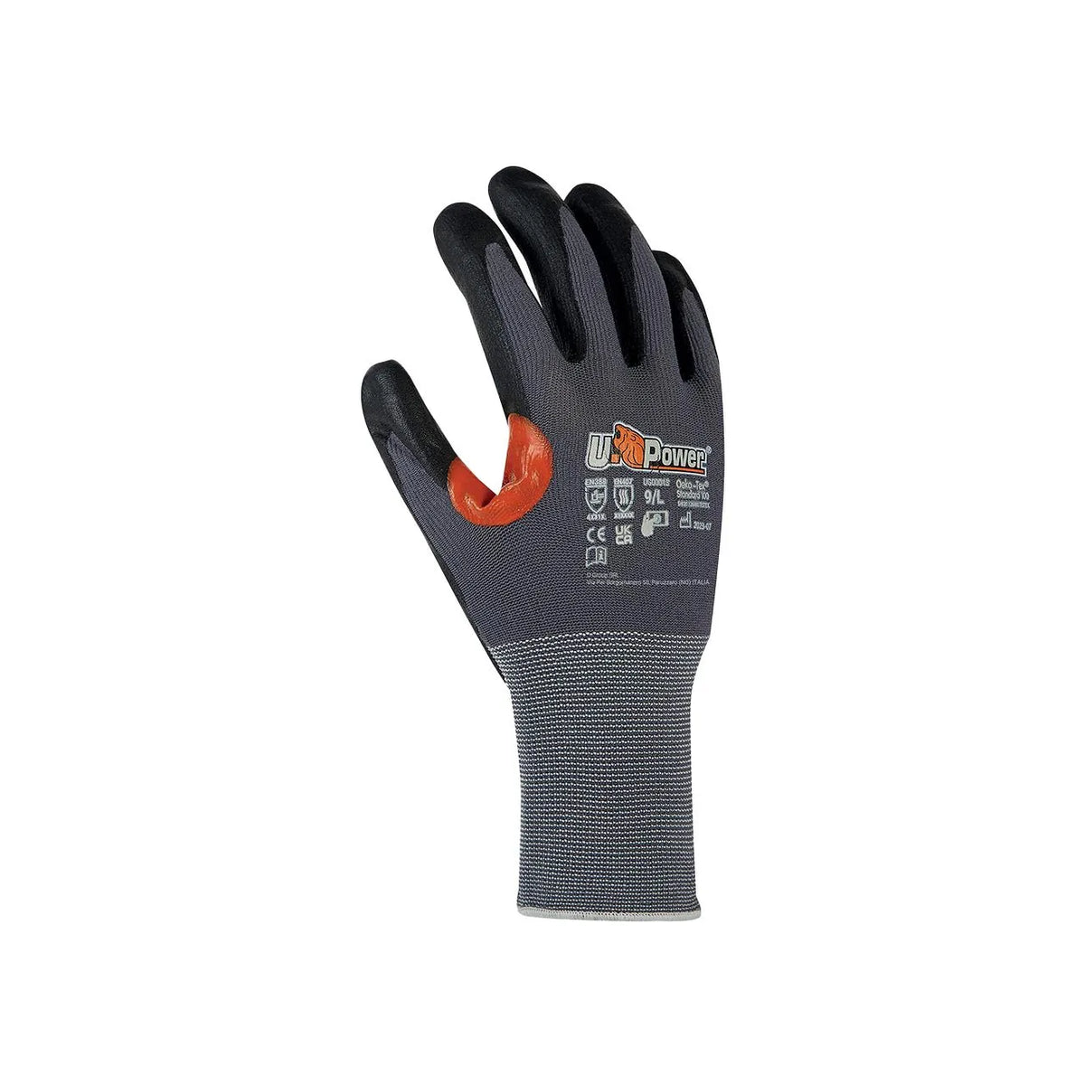 Guanti da lavoro per rischi meccanici U-Power KUMBA Orange/Grey