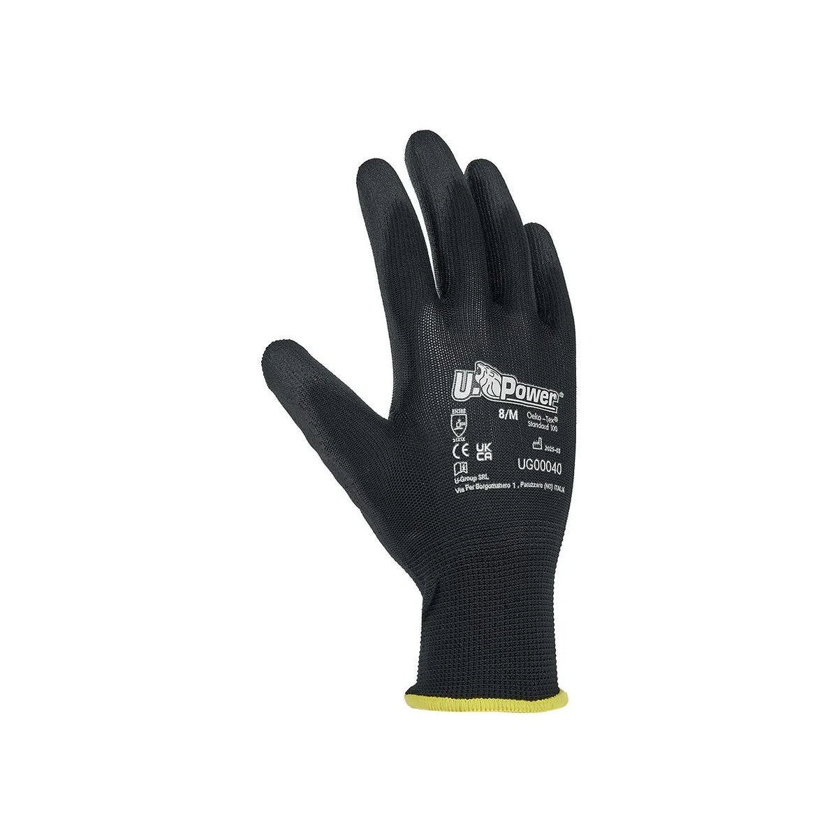Guanti da lavoro per rischi meccanici U-Power ONIX Black