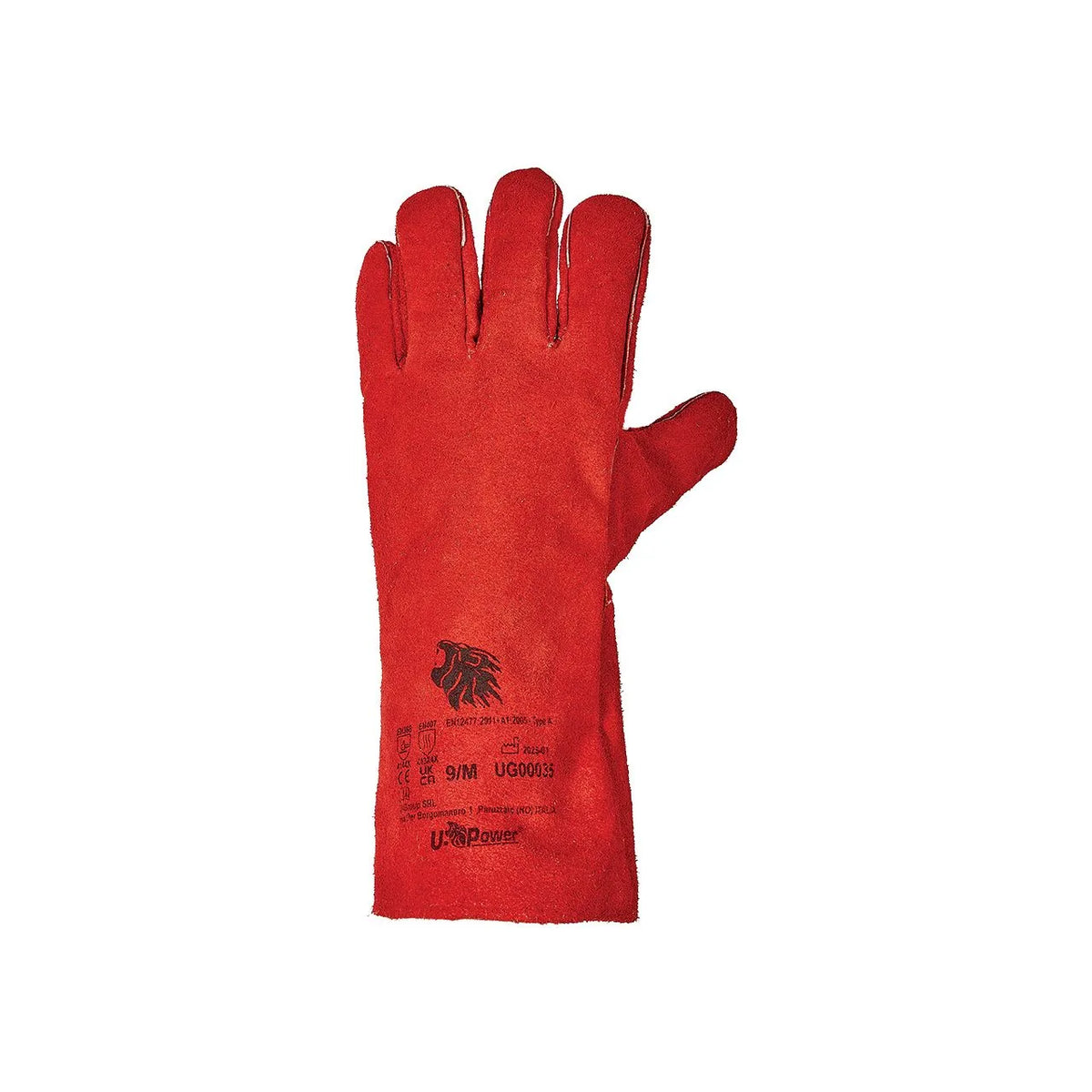 Guanti da lavoro per rischi termici U-Power FLAME Red Magma