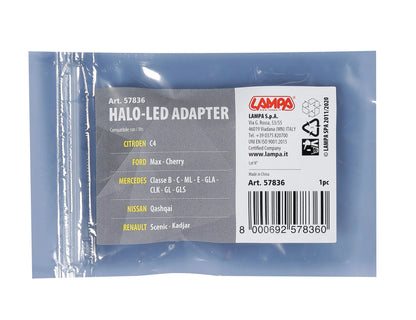 La confezione di Halo Led - Adattatore lampada (1 pz) - Citroen, Ford