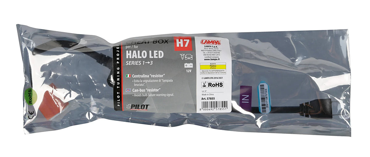La confezione di Halo Led Serie 1/3 - Cheat box 12V