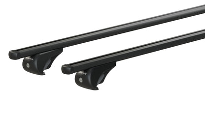 Helio Black Rail, set completo barre portatutto in alluminio — composto da: Coppia barre portatutto Helio [N15071], Kit Evos…