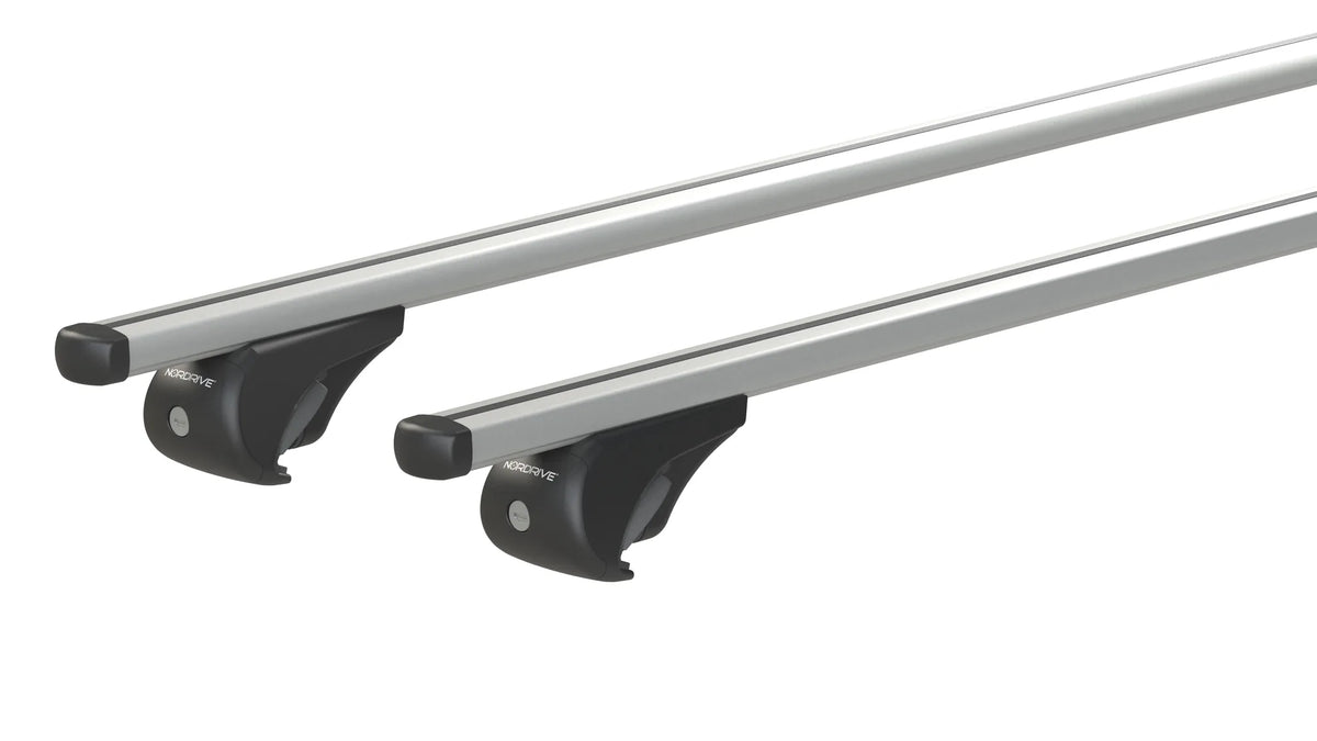 Helio Rail, set completo barre portatutto in alluminio su fondo bianco, vista 5