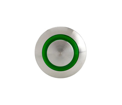 Interruttore a pulsante con spia a Led, 12/24V su fondo bianco, vista 7