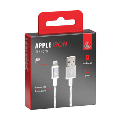 La confezione di Iron, cavo Usb > Apple 8 pin - 100 cm