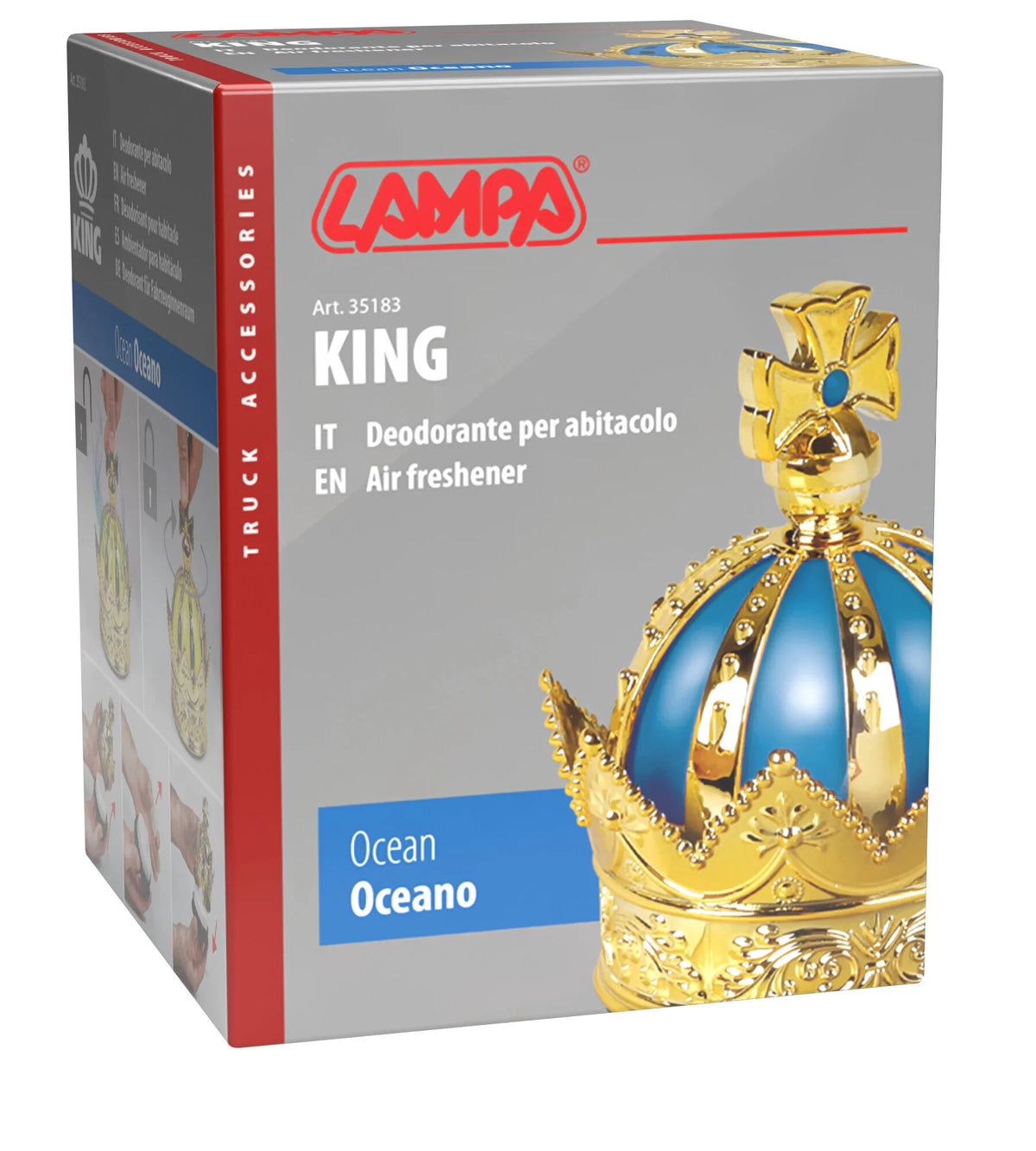 La confezione di King, deodorante per abitacolo, 50 ml - Auto Nuova