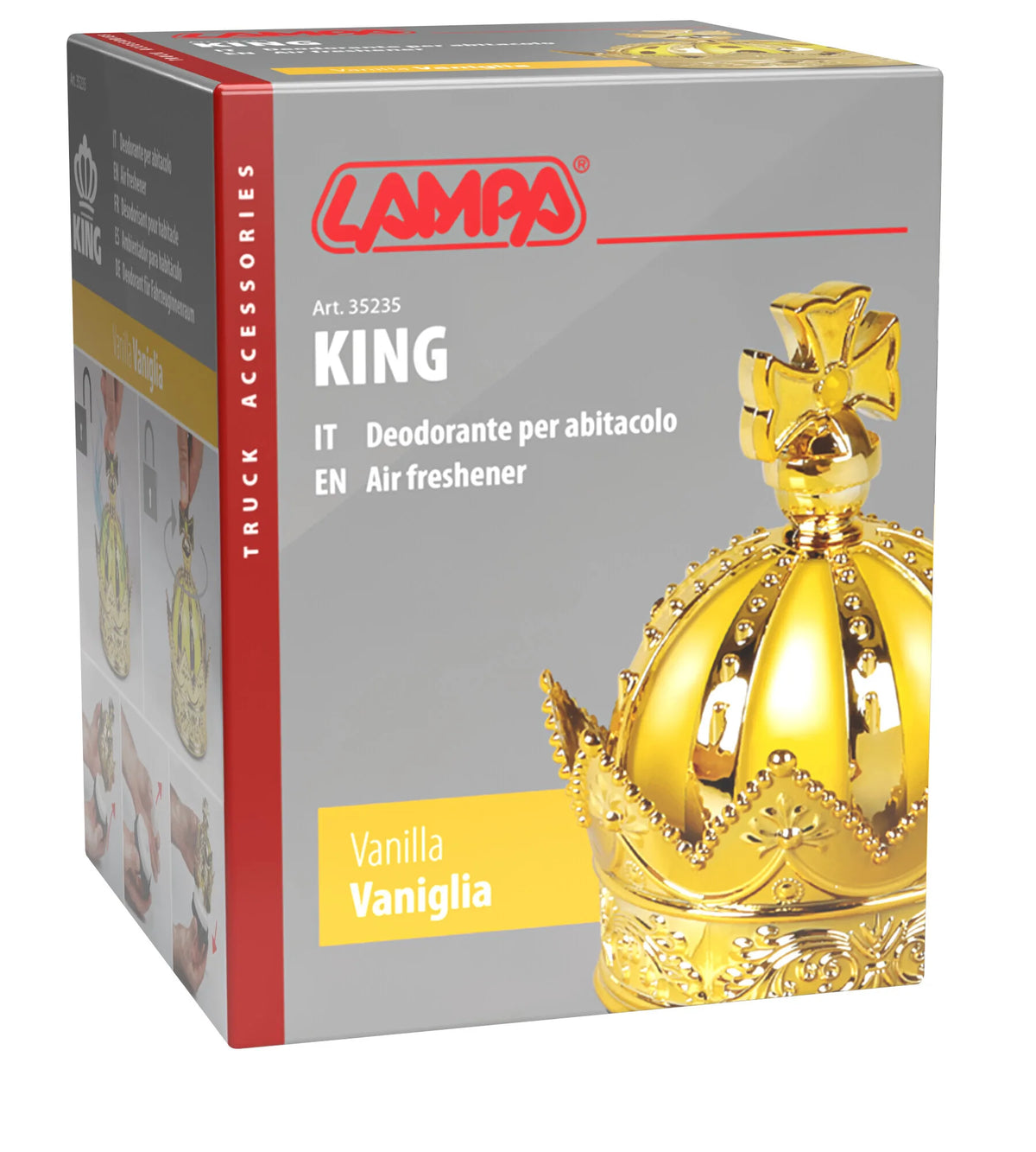 La confezione di King, deodorante per abitacolo, 50 ml - Auto Nuova