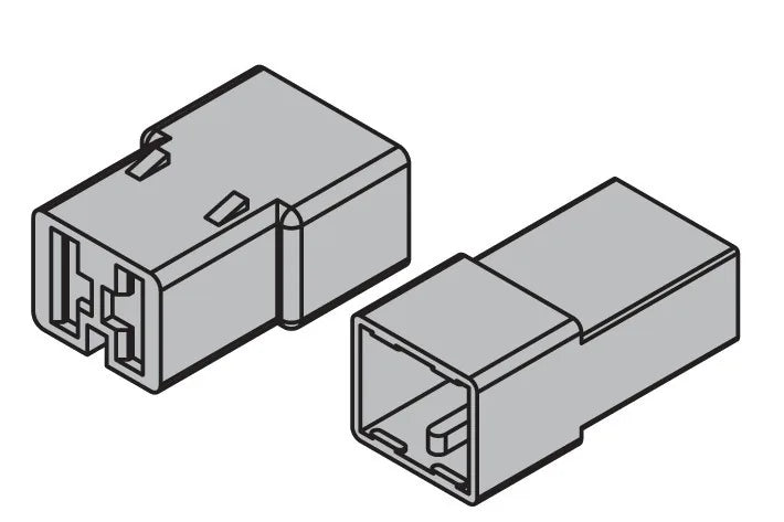 Disegno tecnico quotato di Kit 10 connettori rapidi a 2 vie per terminali non isolati, con le misure