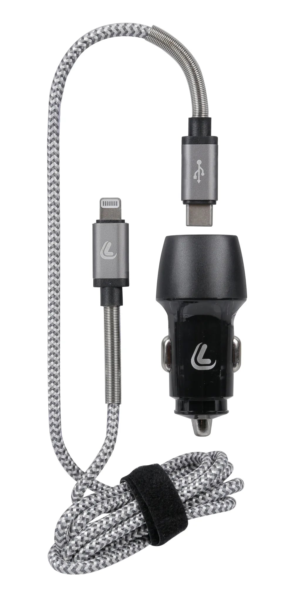 Kit 2 in 1 Lightning Pro - PD / QC 3.0 - 18W — usb A: 5V 3A / 9V 2A / 12V 1.5A - Qualcomm 3.0 e ricarica veloce universale