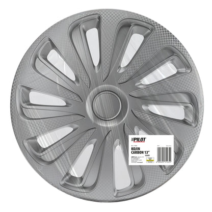 La confezione di Kojin Carbon Silver, copricerchio - Ø