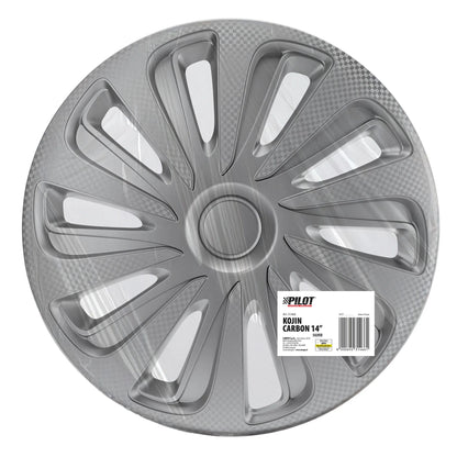 La confezione di Kojin Carbon Silver, copricerchio - Ø, vista 2