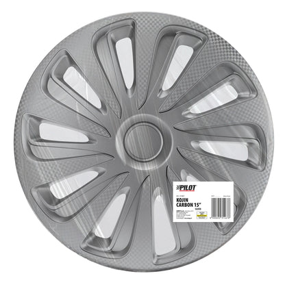 La confezione di Kojin Carbon Silver, copricerchio - Ø, vista 3