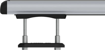 Disegno tecnico quotato di Kuma, set completo barre portatutto in alluminio, con le misure, vista 3