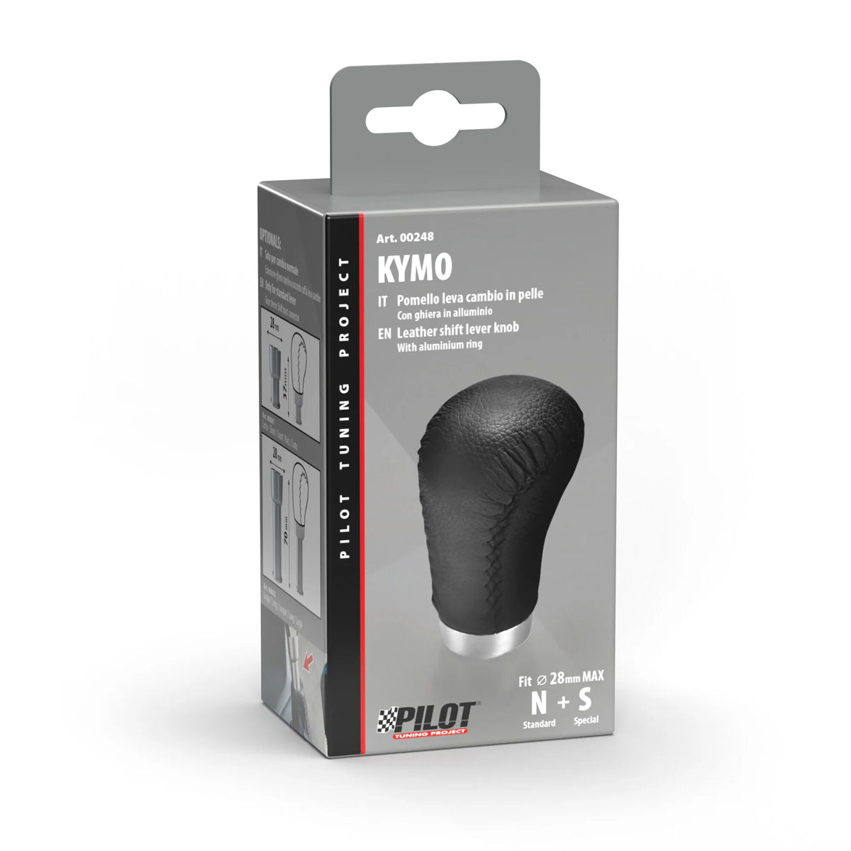 La confezione di Kymo - Pomello leva cambio