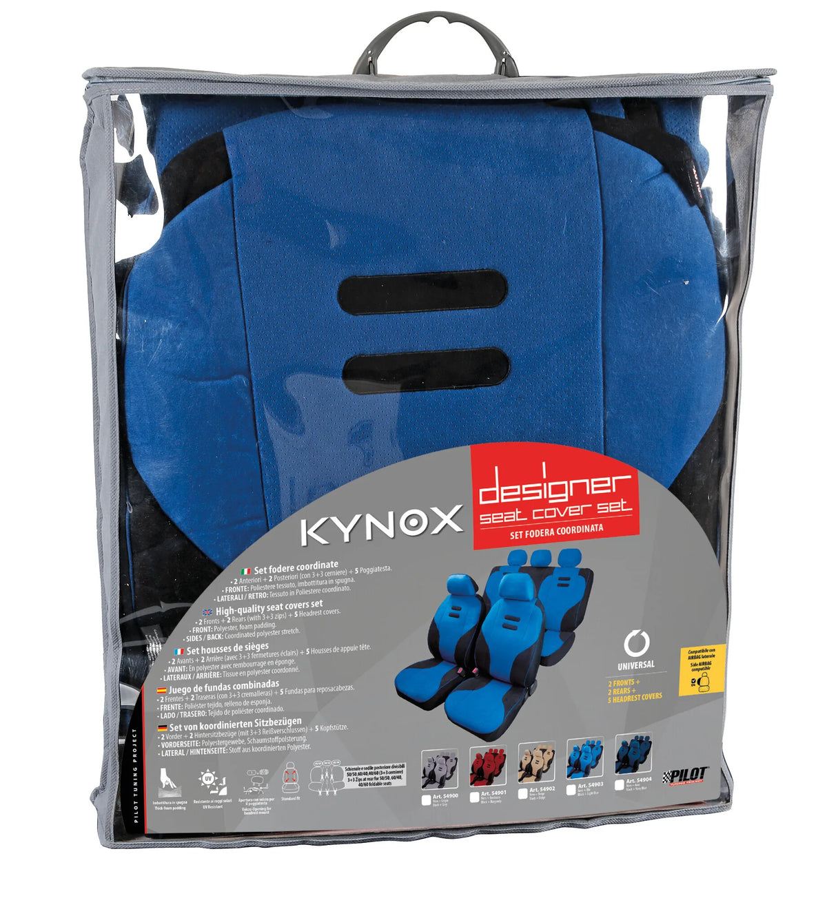 La confezione di Kynox, set fodere coordinate
