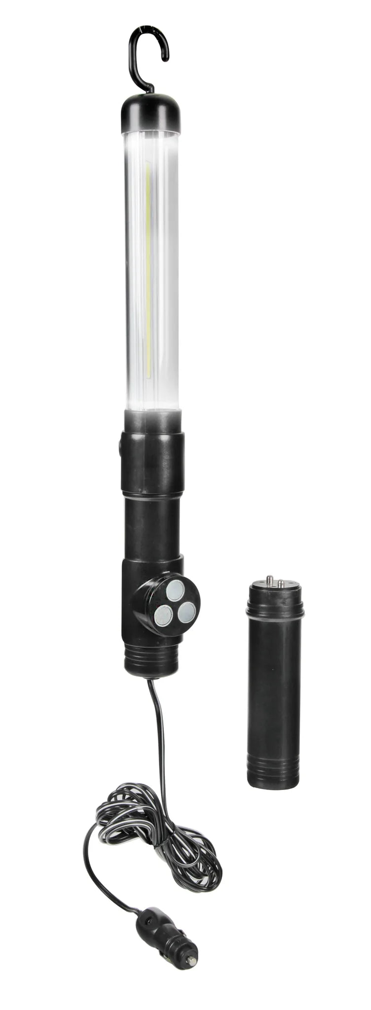 Lampada da lavoro a LED COB — kit portatile con battery pack per 6 pile AA (non in dotazione)