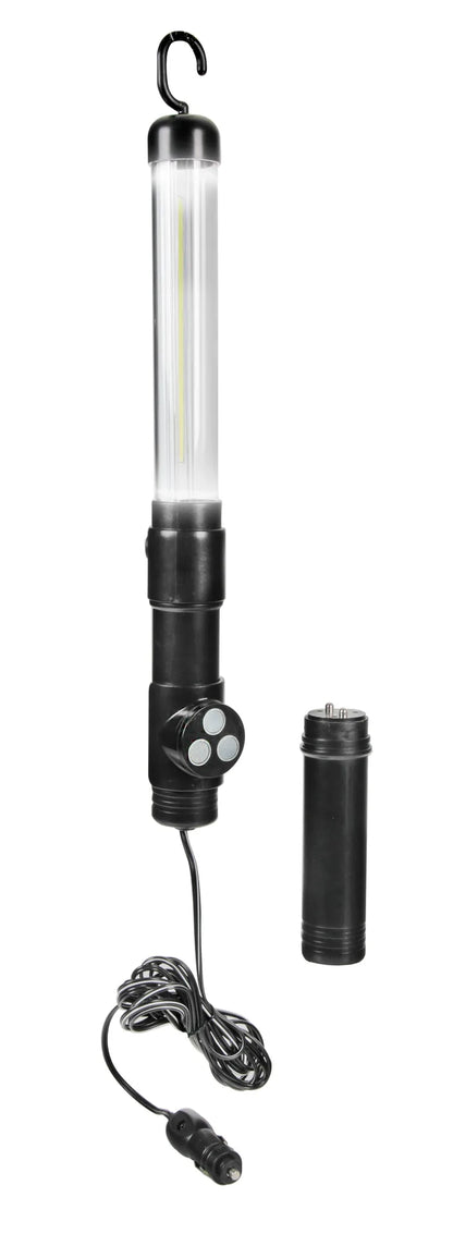 Lampada da lavoro a LED COB — kit portatile con battery pack per 6 pile AA (non in dotazione)